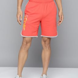 Alcis Men Peach-Coloured Typography Printed Running Shorts image 2