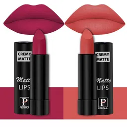 PERPAA Creamy Matte Set Of 2 Long Stay Intense Lipstick 3.5g Each 84-93-11