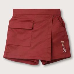Elle Kids Red Cotton Logo Skort-picture-45