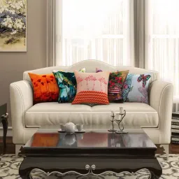 SEJ by Nisha Gupta Multicolor Cushion Covers - Set of 5-image-65