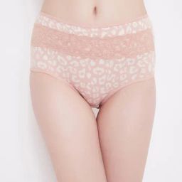 Clovia Pink Animal Printed Hipster Panty-image-10