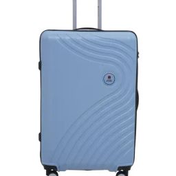 Swiss Military Light Grey Textured Large Hard Sided Checked Luggage-21