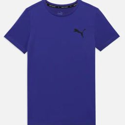 Puma Boys Lapis Lazuli Solid T-shirts-picture-13