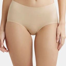 Jockey 1827 Women's High Coverage Microfiber Nylon Mid Waist Hipster With No Visible Pantyline-image-68