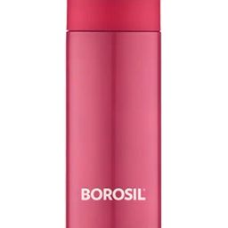 Borosil Pink Stainless Steel Double Wall Vaccum Insulated Water Bottles (360ml)-46