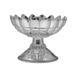 Sri Jagdamba Pearls 0.8 Silver Lotus Diya-image-18