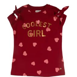 Gini & Jony Kids Maroon Printed Top-image-42