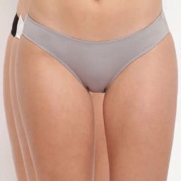 La Intimo Multicolored Comfort Fit Panties - Pack Of 3-image-93