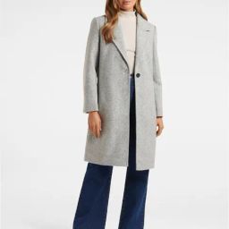 Forever New Grey Marle Textured Coat-image-24