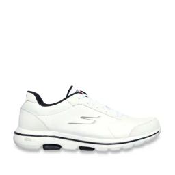 Skechers Men's GO WALK 5 - BURTON White Navy Walking Shoes-image-23