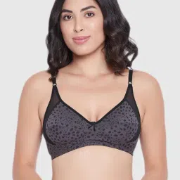 Clovia Grey Animal Print Non Padded Bra-picture-22