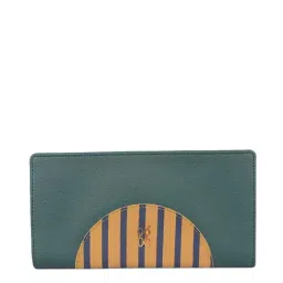 Baggit Green Paneled Bi-Fold Wallet for Women-image-62