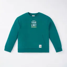 Ed-a-Mamma Kids Green Cotton Printed Full Sleeves Sweatshirt-image-97