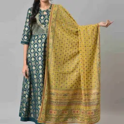 Aurelia Yellow Printed Dupatta-picture-23