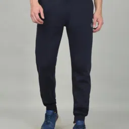 Cantabil Navy Melange Regular Fit Trackpants-picture-16