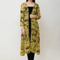 Cation Yellow Floral Print Shrug-image-17