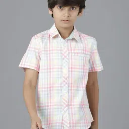Under Fourteen Only Kids Multicolor Cotton Chequered Shirt-picture-43