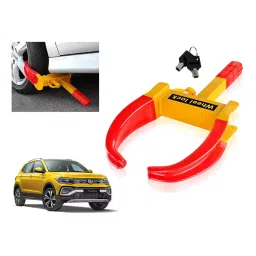 Auto Pearl Claw Type Anti Theft Wheel Clamp Lock for Volkswagen Tiguan 2.0 TDI Comfortline 2021-18