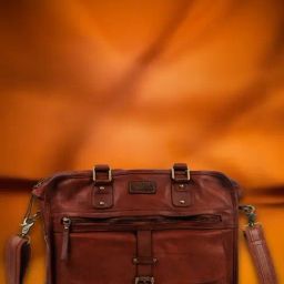 Art N Vintage Noah Cognac Leather Solid Large Laptop Messenger Bag-image-33