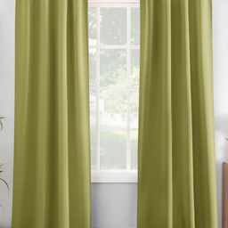 HOMEMONDE Green 2 Pieces Black Out Door Curtains-image-52