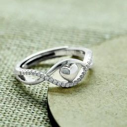 Silberry 92.5 Sterling Silver Love Eye Ring-image-51