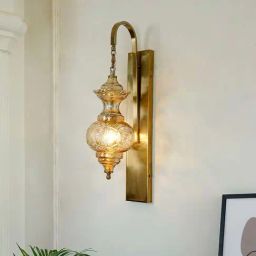 Fos Lighting Gold Mild Steel Sun-Kissed Diamonds Dance Hand-Cut Wall Light-image-90