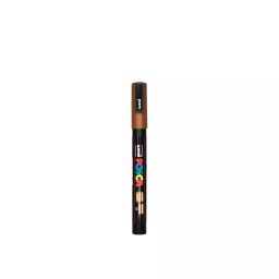 Uni Posca PC-3M 0.9-1.3 mm Fine Tip Brown Ink Water Based Paint Marker (Pack of 6 Pcs)-12