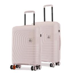 Nasher Miles Boston Pink 8 Wheels Medium Hard Cabin Trolley Bag Set of 2-image-62