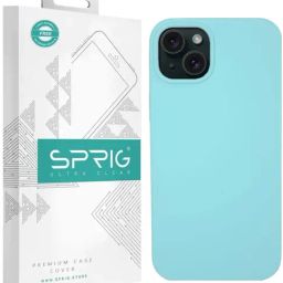 Sprig Liquid Silicone Back Cover for Apple iPhone 15 Plus (Blue)-picture-6