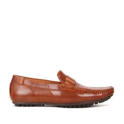 Bata Men's PERCY TEXTURE Tan Loafers-image-98