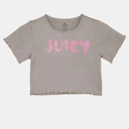Kiddopanti Kids Grey & Pink Cotton Printed Tee-image-34
