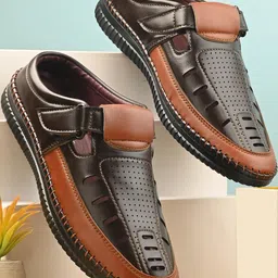 LAZY21 Men Black Sandals-picture-8