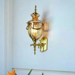 Fos Lighting Gold Brass Regal Trophy Wall Sconce With Antique Brass Finish-image-51