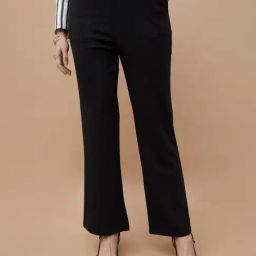Code By Lifestyle Black Regular Fit Trousers-picture-10