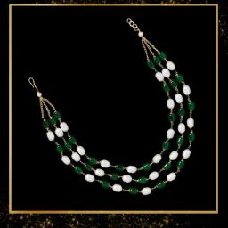 Zaveri Pearls Green & White Alloy Necklaces for Women-41