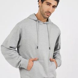 Styli Grey Relaxed fit Printed Hooded Sweatshirts-image-102