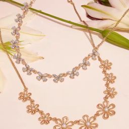 Zaveri Pearls Golden Alloy Necklaces for Women-11