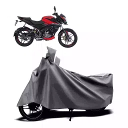 Auto Pearl Two Wheeler Cover with Bag for Bajaj Pulsar 160 NS DTS-i, Silver-image-66