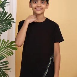 Sweet Dreams Boys Black Solid T-Shirt-image-22