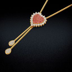 Joyalukkas Blush Heart Elegance Gold Necklace-image-80