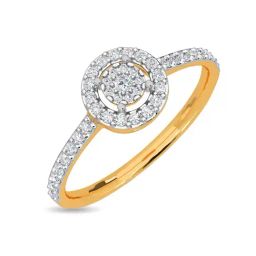 Kisna Diamond & Gold Jewellery Ageless Attraction 18k (750) Diamond & Gold Ring For Women-image-1