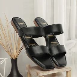 Elle Women's Black Casual Sandals-image-94
