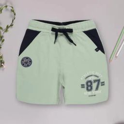 3PIN Boys Green Cotton Regular Fit Printed Shorts-picture-6