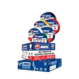 ABRO 6 m PVC Electrical Insulation Tapes Blue (Pack of 30 Pcs)-image-62