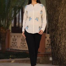 Juniper Natural Rayon Regular Fit Shirt-image-48