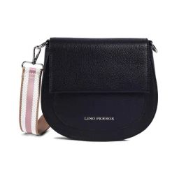 Lino Perros Black Medium Cross Body Bag-25