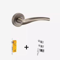 Dorset Onix ML ON OR Combo Lock Sets with Coin and Knob Cylinder (60 mm) -PT Finish-image-1