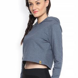 Campus Sutra Blue Cropped Sweatshirt-image-36