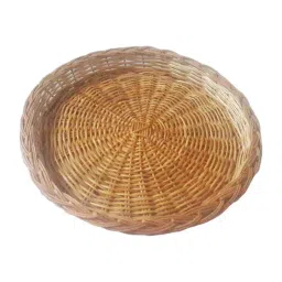 All India Handicrafts Cane Round Basket For Festival Gifts Packing 16Inch-image-3
