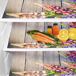 Aura 3-Pcs Grey & Pink Printed Fridge Organisers-18